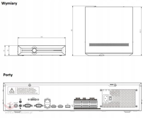Rejestrator sieciowy TIANDY 80CH TC-R3880 H.265 4K Rejestrator sieciowy TIANDY 80CH TC-R3880 H.265 4K