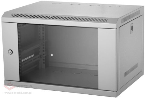 Szafa wisząca RACK 19" 6U 400mm szara GT zdejmowane boki