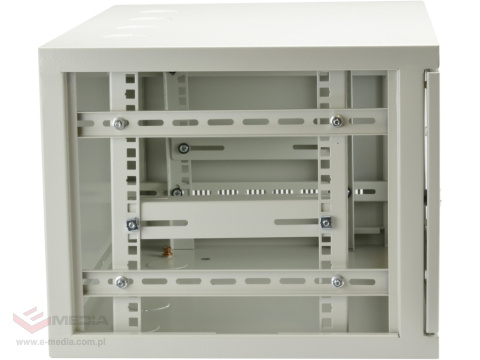 Szafa wisząca RACK 19" 6U 400mm szara GT zdejmowane boki