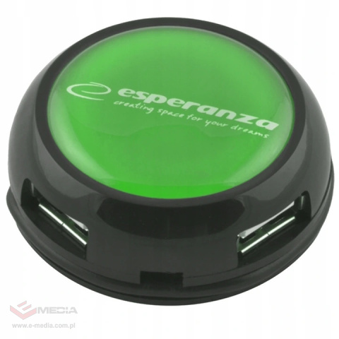 Esperanza Hub 4 Porty 2,0 YOYO Zielony EA135G