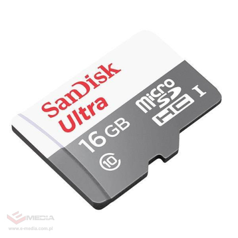 Karta pamięci microSDHC SanDisk 16GB 80MB/s Class 10 UHS-I