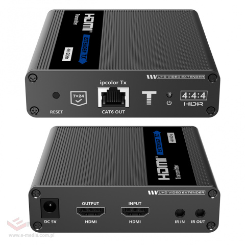 Konwerter sygnału HDMI na LAN SPH-676E 4K IPCOLOR