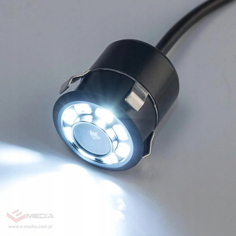 Okrągła kamera cofania MINI 8 DIOD 170 stopni