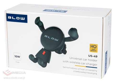 Uchwyt samochodowy US-49+ład.indukcyjna