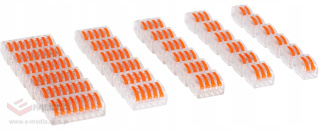 Set of 30pcs Quick Reusable Electrical Wire Cable Connectors Compact with handles