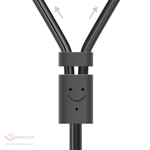 Kabel Ugreen AV102 10561 audio mini jack 3,5mm (żeński) - 2RCA (męski) 0.25m - szary