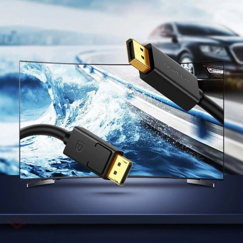 Kabel Ugreen DP102 10211 DisplayPort 1.2 4K / DisplayPort 1.2 4K 2 m - czarny