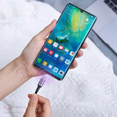 Kabel Ugreen US316 70427 USB-C - USB-C PD QC FCP 100W 5A 480Mb/s 1m - szary