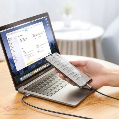 Kabel Ugreen US316 70427 USB-C - USB-C PD QC FCP 100W 5A 480Mb/s 1m - szary