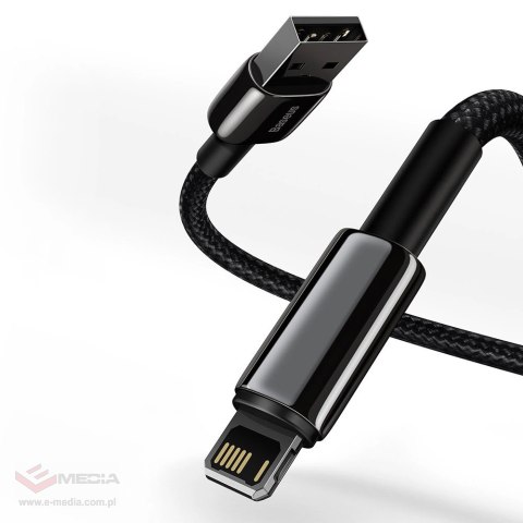 Baseus Tungsten kabel USB - Lightning 2,4 A 2 m czarny (CALWJ-A01)