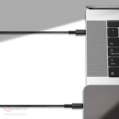 Kabel Baseus CATLWJ-01 Lightning - USB-C PD 20W 480Mb/s 1m - czarny