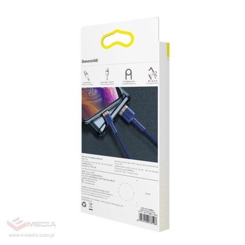 Kabel Baseus Cafule USB-A / Lightning 1.5A QC 3.0 2 m - niebiesko-złoty
