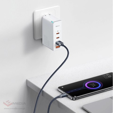 Baseus Crystal Shine Series kabel przewód USB do szybkiego ładowania i transferu danych USB Typ A - USB Typ C 100W 2m czarny (CA