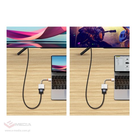 Adapter HDMI - VGA Baseus WKQX010102 - biały