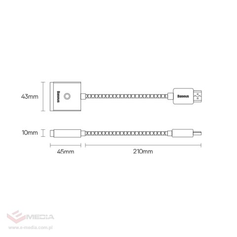 Adapter HDMI - VGA Baseus WKQX010102 - biały