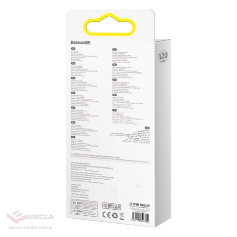 Baseus Flash Series II kabel USB Typ C / USB Typ A - USB Typ C / Lightning / micro USB 100 W 1,2 m niebieski (CASS030103)