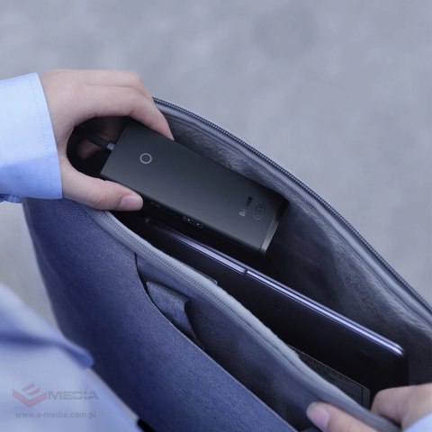 Baseus Lite Series przejściówka HUB USB Typ C - 4x USB 3.0 25cm czarny (WKQX030301)