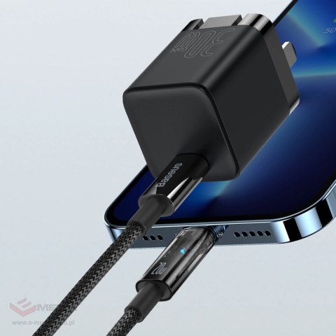 Kabel Baseus CATS000003 Lightning - USB-C 20W 480Mb/s 1m - niebieski