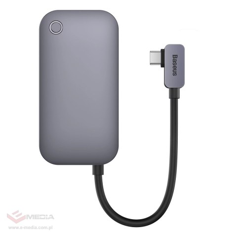 Uniwersalny HUB USB do tabletu / smartfona 6w1 USB-C Baseus PadJoy - ciemnoszary