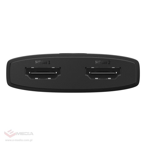 Adapter HDMI 2w1 4K 60Hz dwukierunkowy Baseus AirJoy - czarny