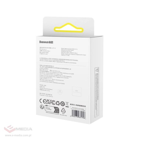 Adapter HDMI 2w1 4K 60Hz dwukierunkowy Baseus AirJoy - czarny