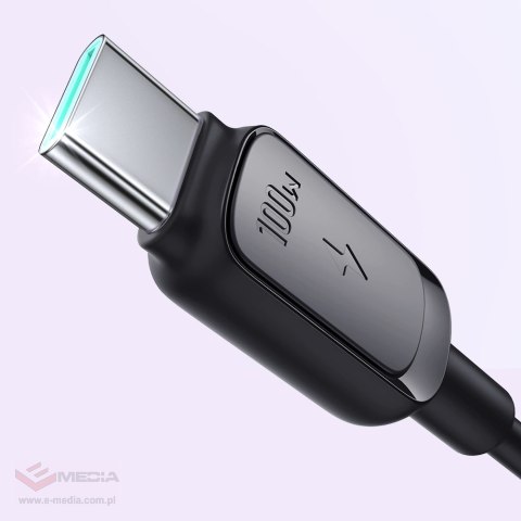 Kabel Joyroom Multi-Color Series A14 USB-C / USB-C 60W 1.2 m - czarny