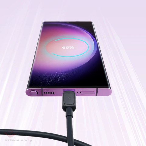 Kabel Joyroom Multi-Color Series A14 USB-C / USB-C 60W 1.2 m - czarny