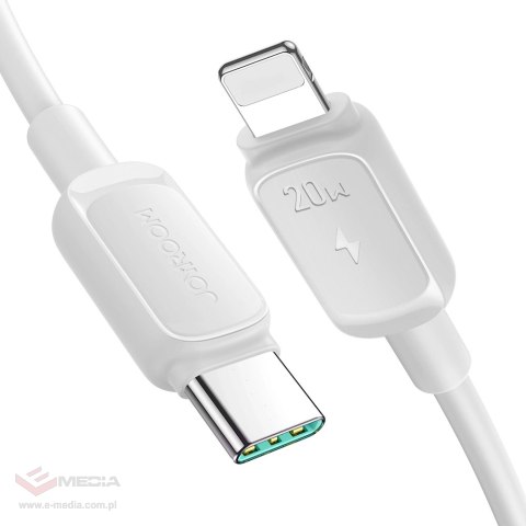 Kabel Joyroom Multi-Color Series A14 USB-C / Lightning 30W 1.2 m - biały
