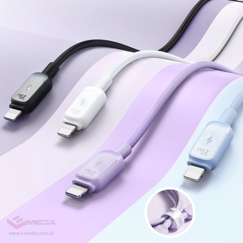 Kabel Joyroom Multi-Color Series A14 USB-C / Lightning 30W 1.2 m - biały
