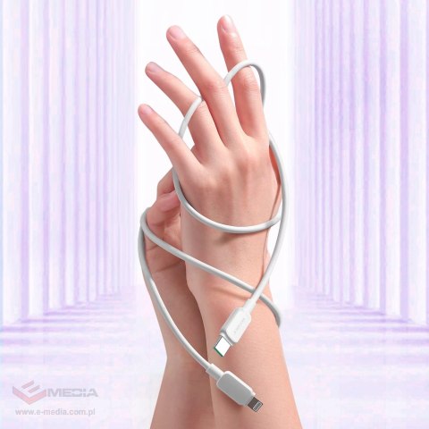 Kabel Joyroom Multi-Color Series A14 USB-C / Lightning 30W 1.2 m - biały