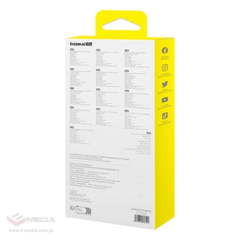 HUB USB 6w1 Baseus Metal Gleam Series II USB-A/USB-C/USB-C PD/HDMI/RJ45 - czarny