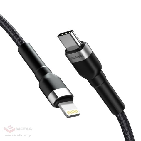 Kabel Wozinsky WNBCL1 Lightning / USB-C PD 30W 1 m - czarny