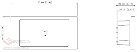 MODUŁ CZYTNIKA ZBLIŻENIOWEGO VTO4202FB-MR DO MODUŁU VTO4202FB-P-S2 DAHUA
