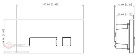 MODUŁ KLAWIATURY VTO4202FB-MB1 DO MODUŁU VTO4202FB-P DAHUA