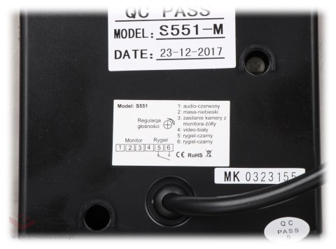 WIDEODOMOFON ZINTEGROWANY ZE SKRZYNKĄ NA LISTY S551-SKP VIDOS WIDEODOMOFON ZINTEGROWANY ZE SKRZYNKĄ NA LISTY S551-SKP VIDOS
