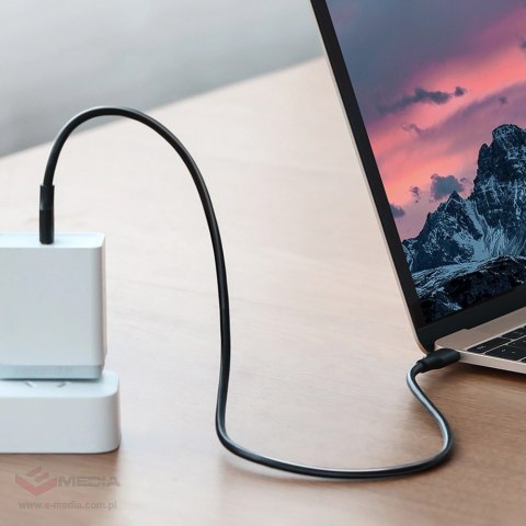 Kabel Ugreen US286 USB-C - USB-C PD QC 3A 480Mb/s 1m - czarny