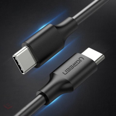 Kabel Ugreen US286 USB-C - USB-C PD QC 3A 480Mb/s 1m - czarny