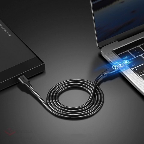 Kabel Ugreen US286 USB-C - USB-C PD QC 3A 480Mb/s 1m - czarny