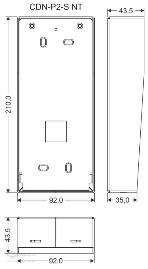 OBUDOWA NATYNKOWA CDN-P2-S-NT ACO