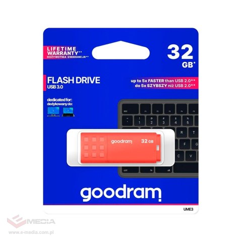 Pendrive Goodram USB 3.2 32GB pomarańczowy