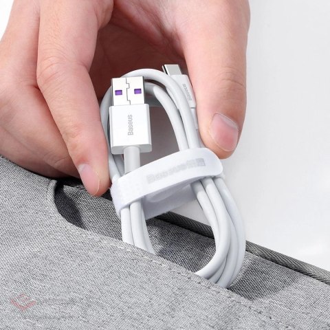 Baseus Superior kabel USB - USB Typ C 66 W (11 V / 6 A) Huawei SuperCharge SCP 1 m czarny (CATYS-01)