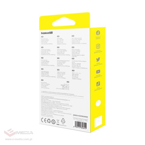 Kabel Baseus Free2Draw CB000084 zwijany USB-C - Lightning / USB-C / micro USB 100W 1.1m - czarny