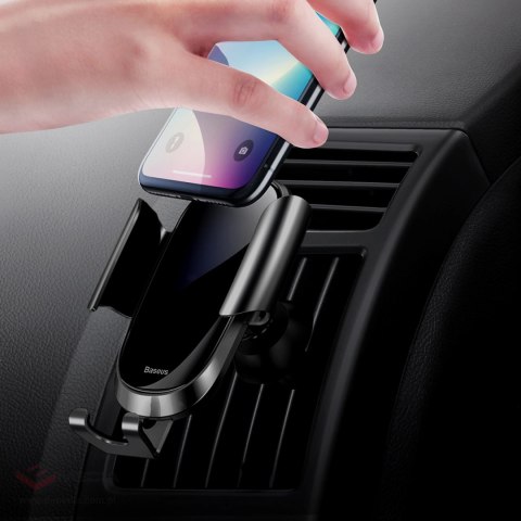 Uchwyt Baseus Future Gravity Car Mount SUYL-WL01 grawitacyjny na telefon 4-6" na kratkę nawiewu - czarny