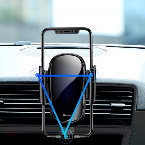 Uchwyt Baseus Future Gravity Car Mount SUYL-WL01 grawitacyjny na telefon 4-6" na kratkę nawiewu - czarny