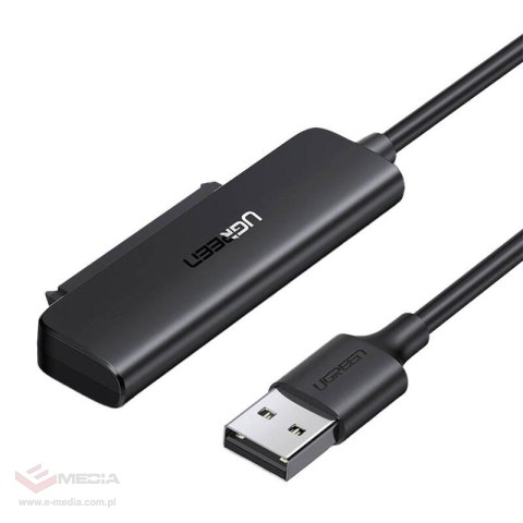 Adapter UGREEN CM321 USB-A-SATA 2.5" 50cm (czarny)