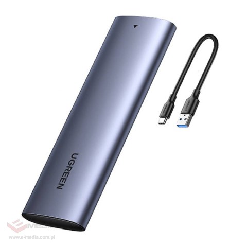 Obudowa dysku UGREEN CM400 M.2 B-key NGFF SATA (szara)