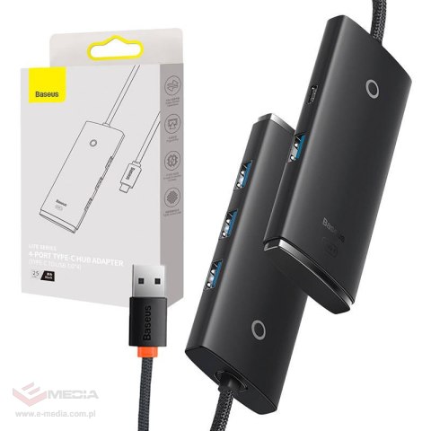 HUB USB - C Baseus Lite 4-portowy (25CM)