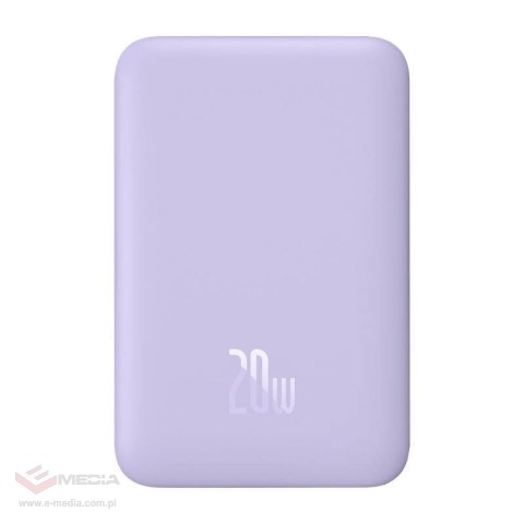 Powerbank BASEUS Magnetic Mini 10000mAh 20W MagSafe (fioletowy)