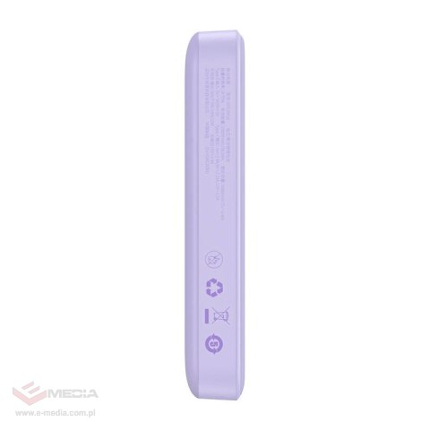 Powerbank BASEUS Magnetic Mini 10000mAh 20W MagSafe (fioletowy)