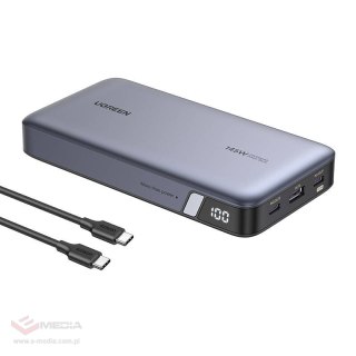 Powerbank UGREEN PB205 25000mAh 145W USB 2xUSB-C (szary)